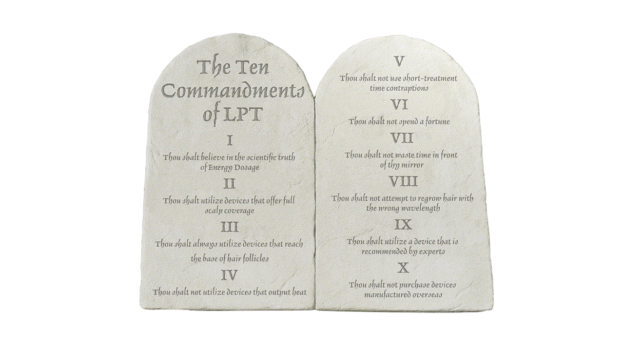 Theradome 10 commandments of LPT