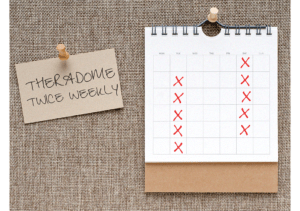 Hair treatment calendar
