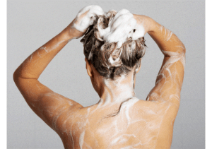 Hair wash with shampoos