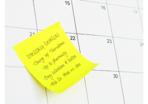 hair loss calendar